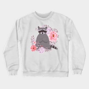 Zen Raccoon Crewneck Sweatshirt